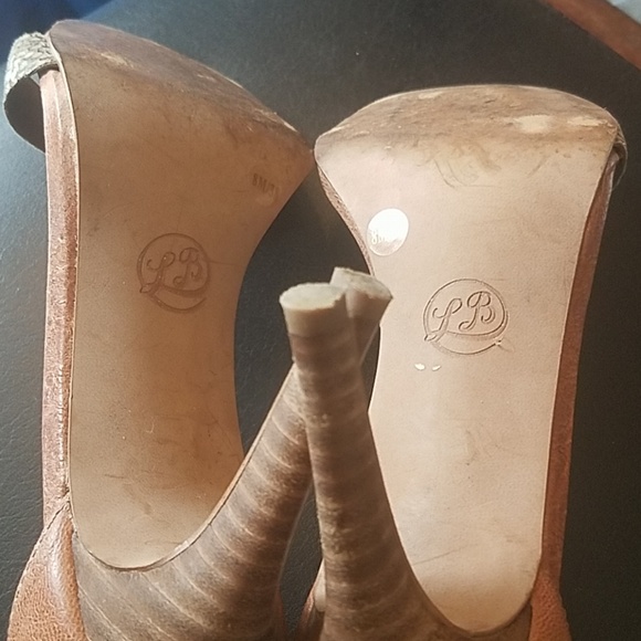 Lucky Brand 🍀 Sleek Strappy Snakeskin Heels - Picture 7 of 8